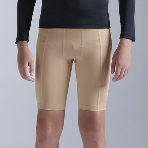 2XU Core Boys Compression Shorts Beige Beige CA7490b-BGE/BGE