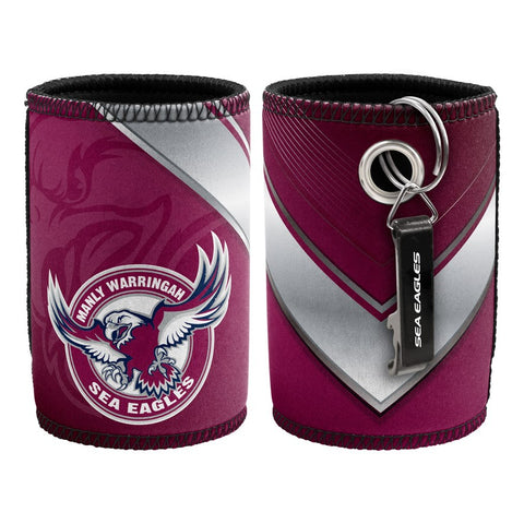 Manly Sea Eagles NRL Can Cooler with Bottle Opener