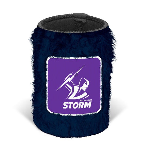 Melbourne Storm NRL Fluffy Can Cooler Stubby Holder