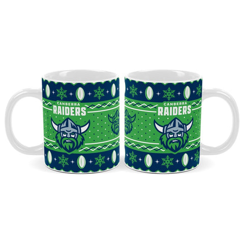 Canberra Raiders NRL Christmas Mug