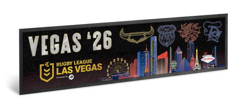 Rugby League Las Vegas 2026 Souvenir Bar Runner - NRL Home Bar Mat