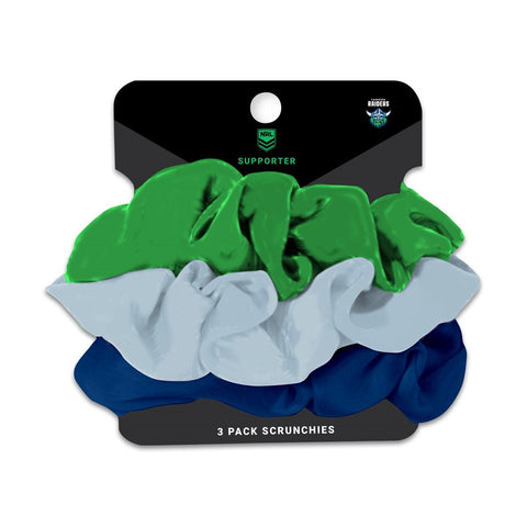 Canberra Raiders NRL Hair Scrunchies 3 pack