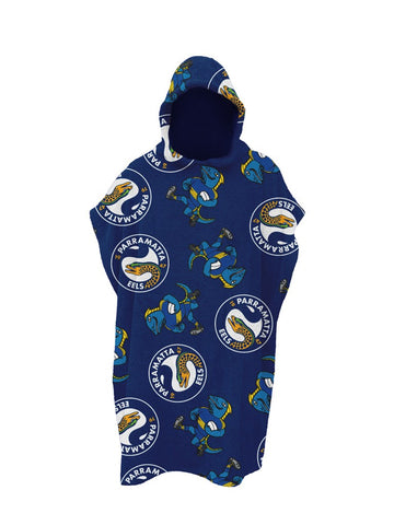 Parramatta Eels NRL Kids Youth Hooded Beach Towel