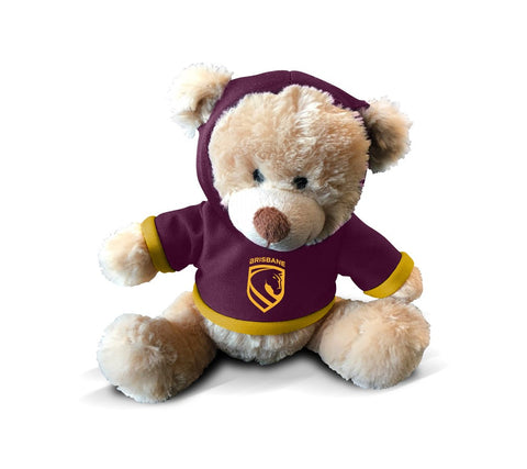 Brisbane Broncos NRL 7'' Plush Teddy Bear with Hoodie