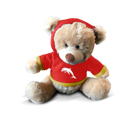 Redcliffe Dolphins NRL 7'' Plush Teddy Bear with Hoodie