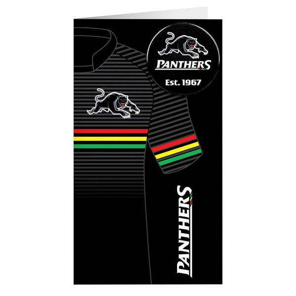 Penrith Panthers NRL Jersey Badge Card
