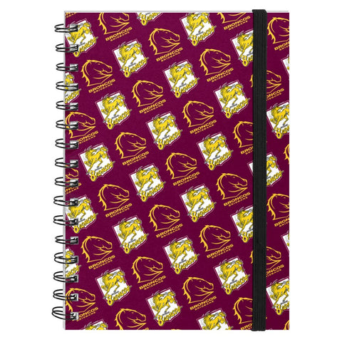 Brisbane Broncos NRL A5 Hardcover Notebook