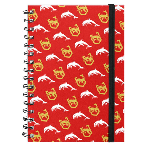Redcliffe Dolphins NRL Official A5 Hardcover Notebook – Premium Lined Journal