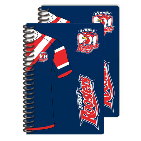 Sydney Roosters NRL Set of 2 Notebooks A5