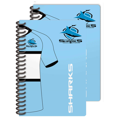 Cronulla Sharks NRL Set of 2 Notebooks A5