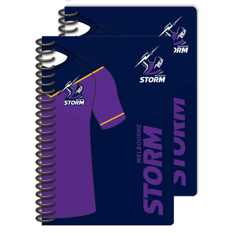 Melbourne Storm NRL Set of 2 Notebooks A5