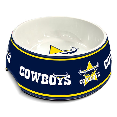 North Queensland Cowboys NRL Pet Food Melamine Bowl 710ml