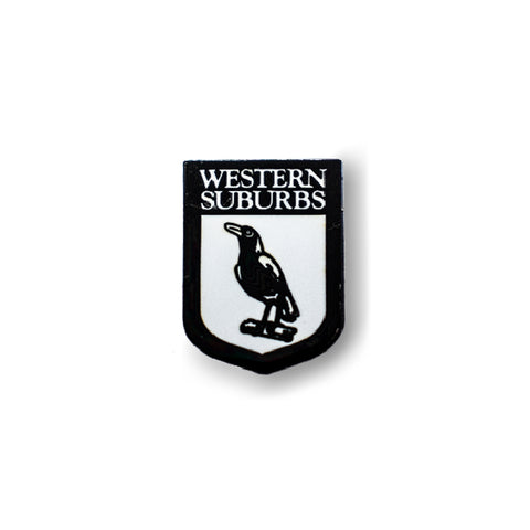 Western Suburbs Magpies NRL Heritage Lapel Pin Metal Badge