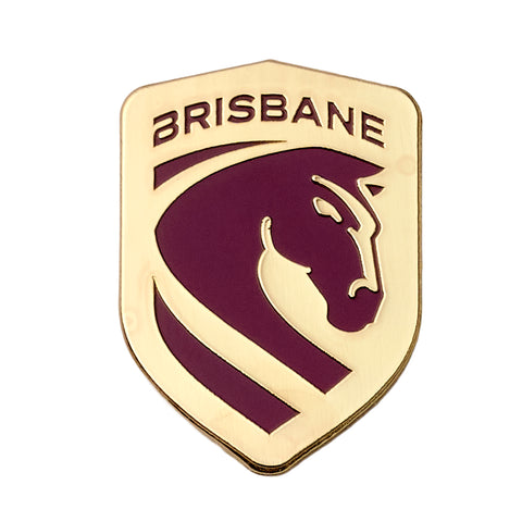 Brisbane Broncos NRL Logo Lapel Pin - Metal Badge