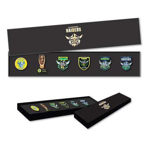 Canberra Raiders NRL Evolution Lapel Pin Badge Collectors Set