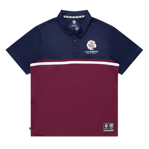 Manly Sea Eagles NRL Mens Adults Performance Polo