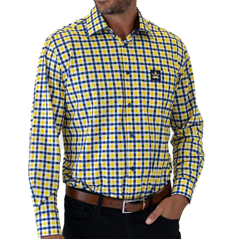 North Queensland Cowboys NRL Mens Adults 'Crossfield' Dress Shirts