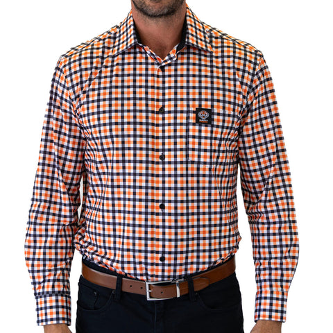 Wests Tigers NRL Mens Adults 'Crossfield' Dress Shirts