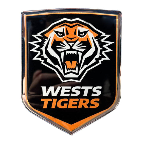 Wests Tigers NRL Premium Chrome Logo Decal Sticker