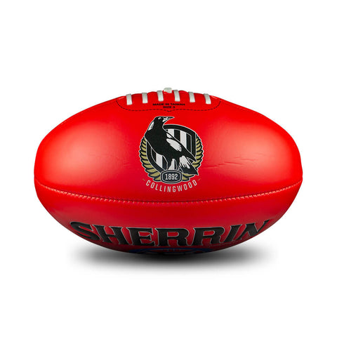 Collingwood Magpies Sherrin Super Soft Touch - Red Size 3