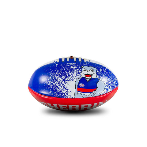 Western Bulldogs AFL Sherrin PVC Softie Mascot Ball 20cm