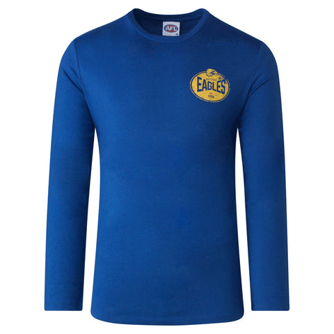 West Coast Eagles Mens Adults Supporter Long Sleeve Tee