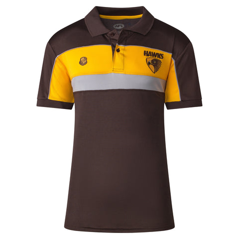 Hawthorn Hawks AFL Footy Mens Premium Polo T-Shirt