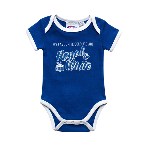 North Melbourne Kangaroos  Babies Infants Romper Onesie