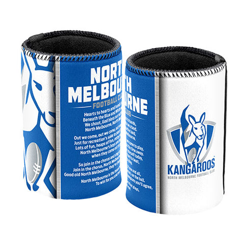 North Melbourne Kangaroos Team Song Can Cooler Stubby Holder