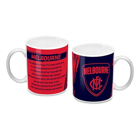 Melbourne Demons Logo and Song Mug