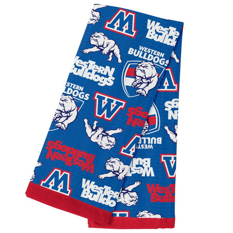 Western Bulldogs AFL Cotton Tea Towel
