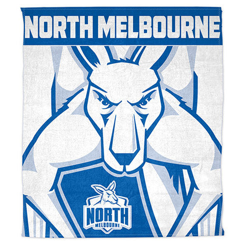 North Melbourne Kangaroos Polar Fleece Throw Rug Blanket