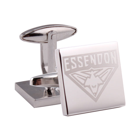 Essendon Bombers Silver Logo Cufflinks