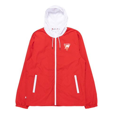 Sydney Swans Mens Adults Team Windbreaker Zip Jacket