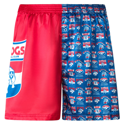 Western Bulldogs Mens Satin Boxer Shorts