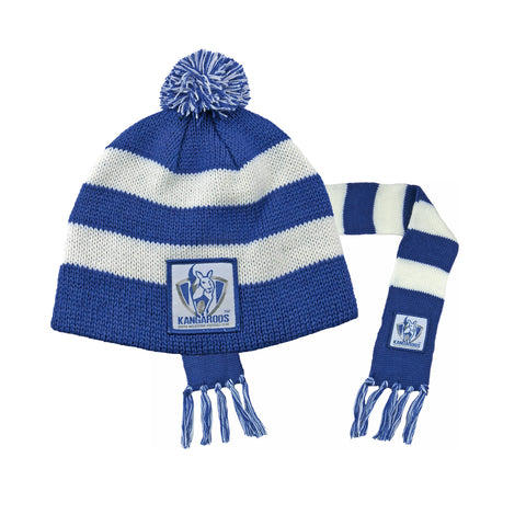 North Melbourne Kangaroos Baby Infant Toddler Beanie Scarf Pack
