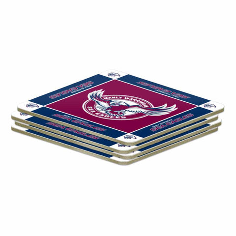 Manly Sea Eagles NRL Pack of 4 Coasters
