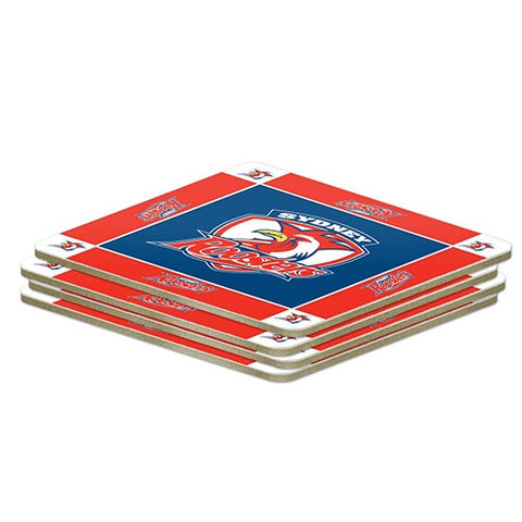 Sydney Roosters NRL Pack of 4 Coasters