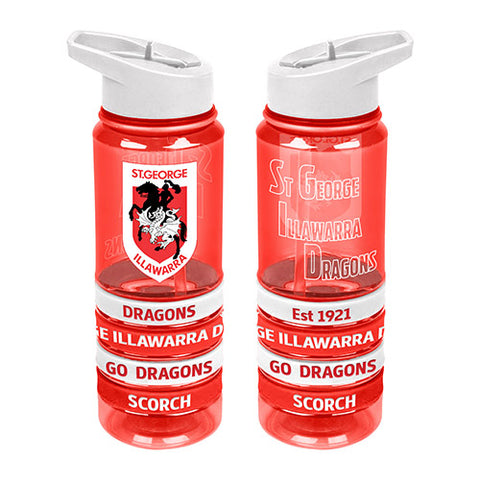 St George Dragons NRL Tritan Rubber Bands Bottle