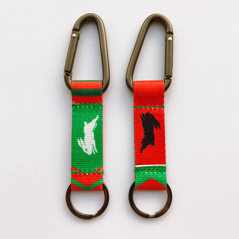 South Sydney Rabbitohs NRL Carabiner Keyring