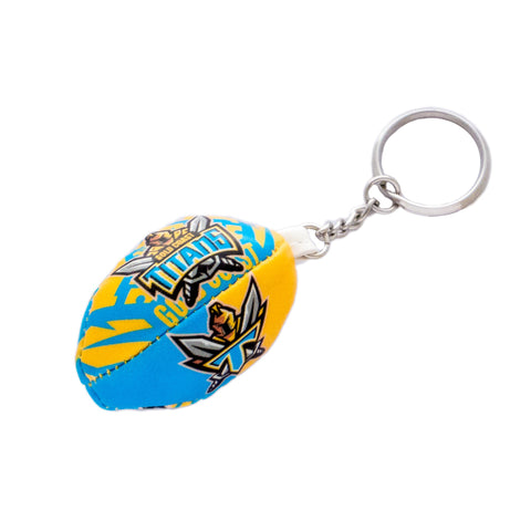 Gold Coast Titans NRL Squishy Football Keyring