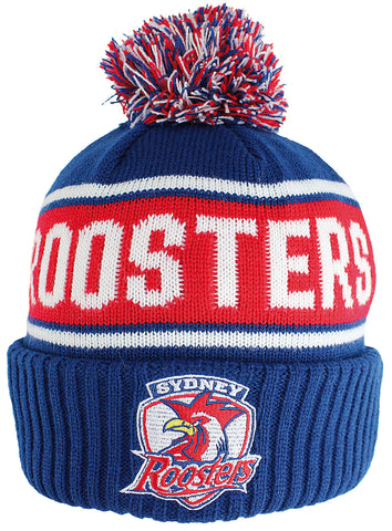 Sydney Roosters NRL Striker Pom Pom Beanie
