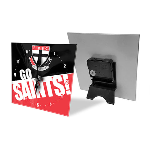 St Kilda Saints Mini Glass Clock