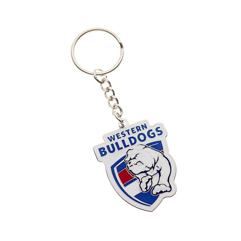Western Bulldogs Metallic Logo Keyring