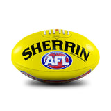 Sherrin Leather AFL Replica Training Football Yellow