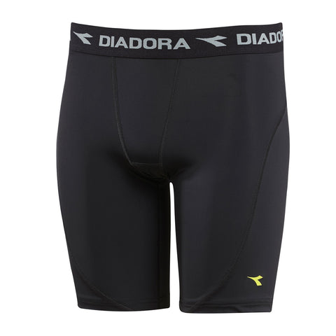 Diadora Compression Lite Mens Adults Skins Shorts Black