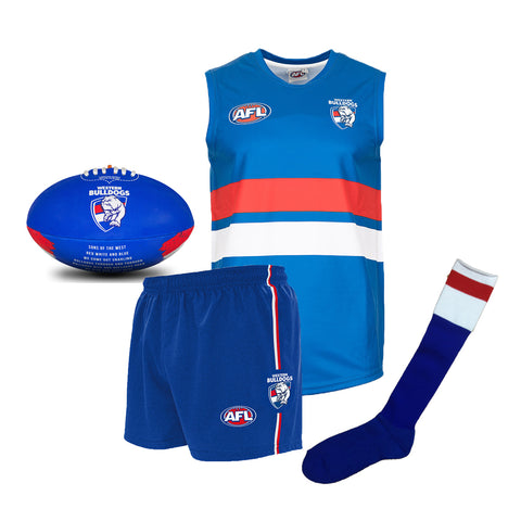 Western Bulldogs Kids Youths AFL Auskick Playing Pack with Football