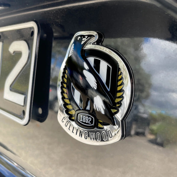Collingwood Magpies 3D Peel-N-Stick Chrome Car Badge Decal Coated Auto Sticker