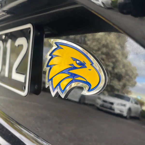 West Coast Eagles 3D Peel-N-Stick Chrome Car Badge Decal Coated Auto Sticker