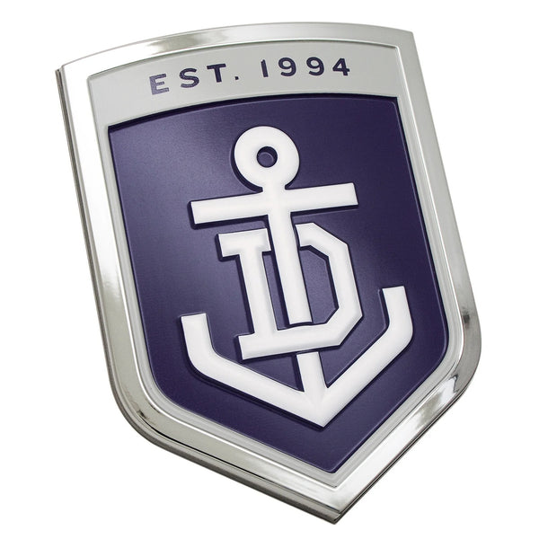 Fremantle Dockers 3D Peel-N-Stick Chrome Car Badge Decal Coated Auto Sticker